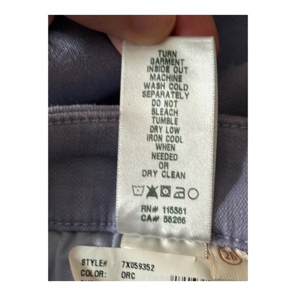 Jen7 by 7 for All Mankind Capri w/ Side Slits purple plus size 26 - Picture 6 of 6